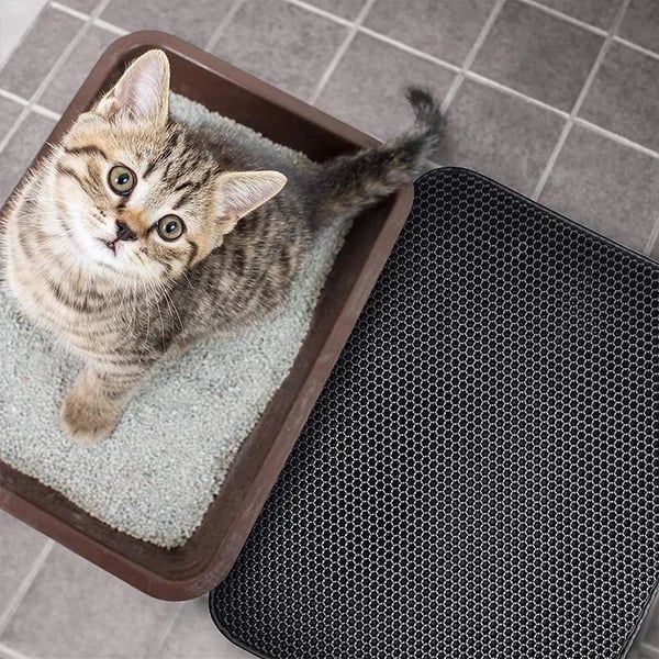Premium Cat Litter Mat Non-Slip Double Layer Honeycomb Design Easy Clean Trapper - Image 11