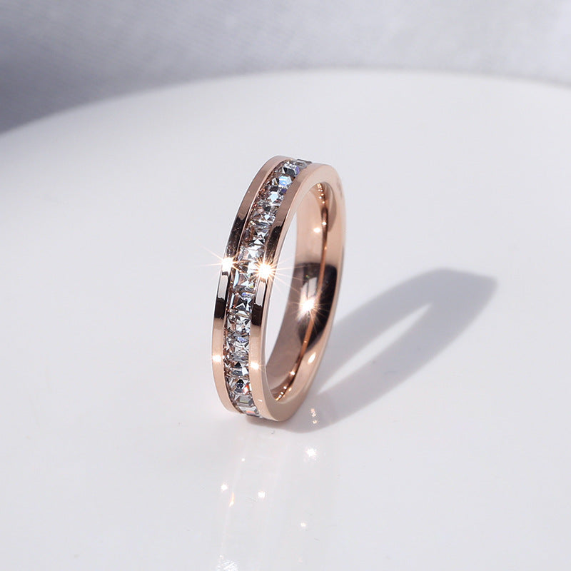 Full Diamond Titanium Ring - Image 8
