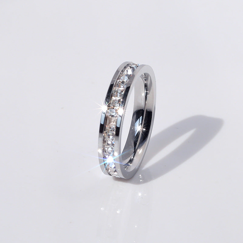 Full Diamond Titanium Ring - Image 6