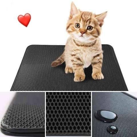 Premium Cat Litter Mat Non-Slip Double Layer Honeycomb Design Easy Clean Trapper - Image 3