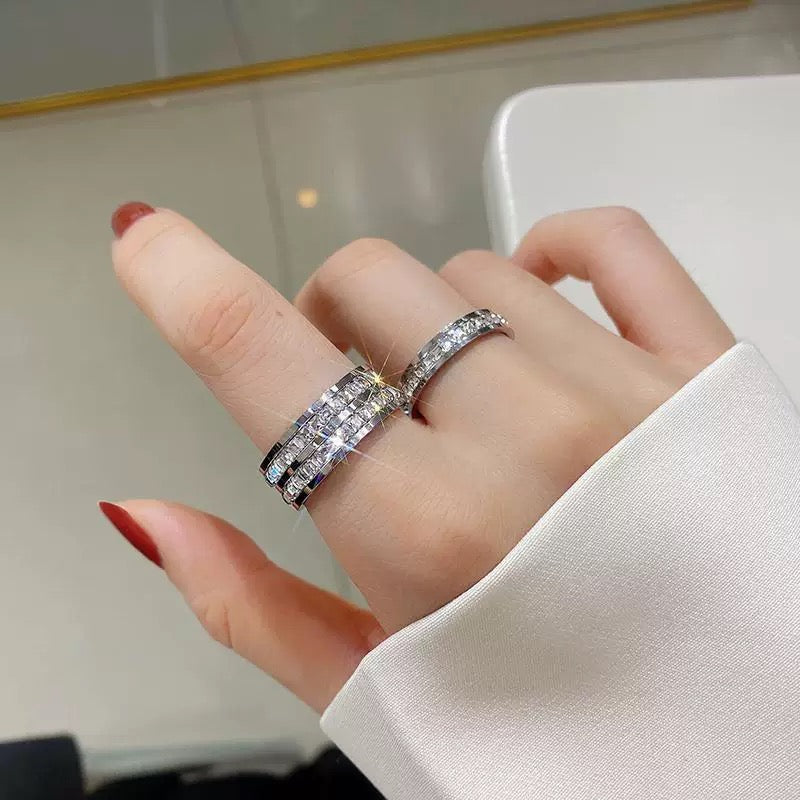 Full Diamond Titanium Ring - Image 9